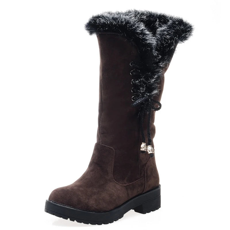 Fur Boots Women Snow Warm Shoes Women Boots