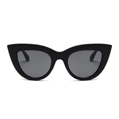 New Retro Fashion Sunglasses Woman Brand Designer Vintage Cat Eye Black Sun Glasses Female Lady UV400 Oculos