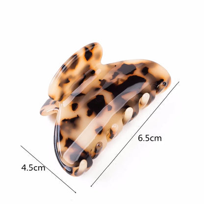 Yinminez 6.5cm Long Acetate Tortoise Shell Celluloid Luxury Hair Accessories Leopard Claws Girls High Quality French Headwear