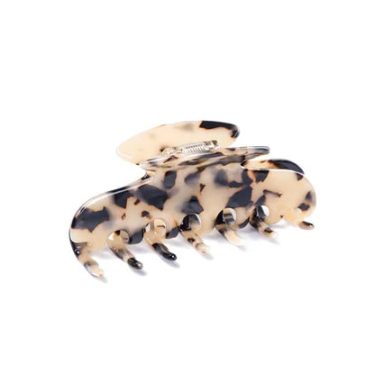 1 pc Celluloid 10cm Large Hair Claw Luxury Handmade French Design Fashion Tortoise Shell Accessories Women Hair Clip