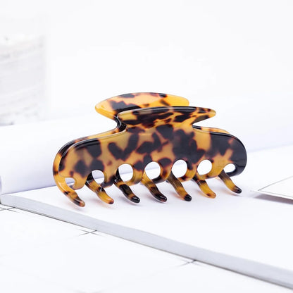 1 pc Celluloid 10cm Large Hair Claw Luxury Handmade French Design Fashion Tortoise Shell Accessories Women Hair Clip