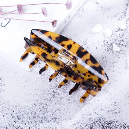 1 pc Celluloid 10.5 cm Large Hair Claw Luxury Handmade French Design Fashion Tortoise Shell Accessories Women Hair Clip