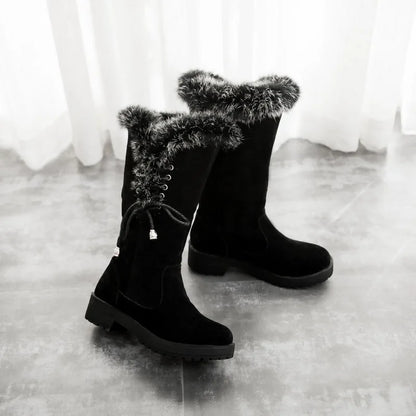 Fur Boots Women Snow Warm Shoes Women Boots