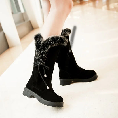 Fur Boots Women Snow Warm Shoes Women Boots