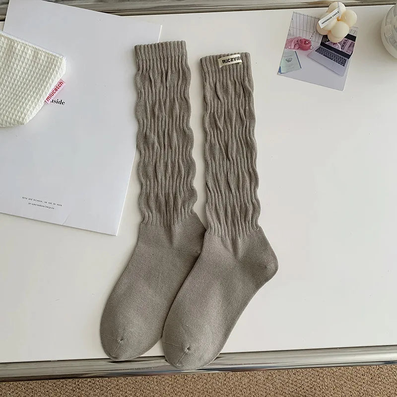 Vintage Tall Combed Cotton  Long Socks