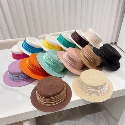 5cm brim summer straw hat