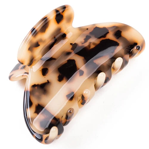 Yinminez 6.5cm Long Acetate Tortoise Shell Celluloid Luxury Hair Accessories Leopard Claws Girls High Quality French Headwear