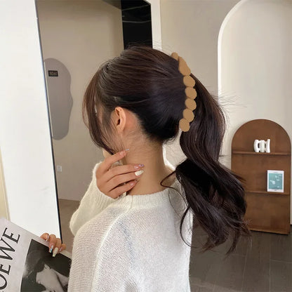 Fashion Ponytail Holder Hair Clips Matte Banana Clip Simple Hair Pins Barrettes for Women Girls Korean Headwear Hair Accessories