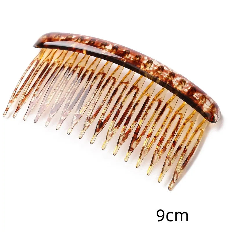 8cm Leapord Hair Comb Small Hair Clips Headwear for Thin Hair  Accessories for Women Fashion Plastic Hairpin 8cm Long