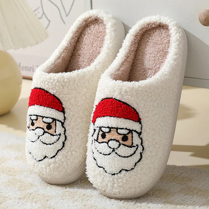 Evshine Women Winter Furry Cotton Slippers Indoor Warm Comfortable Plush House Slippers Soft Non-slip Fur Fluffy Bedroom Slides