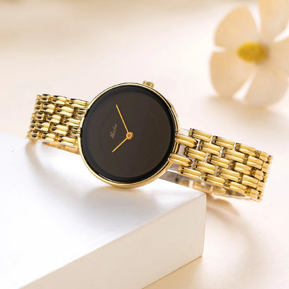 UTHAI Women Watch Light Luxury Brand Business Simple Retro Female Metal Bracelet Waterproof Ladies Fashion Quartz Clock Watches