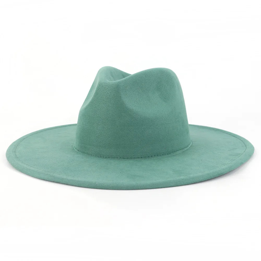 Avocado Green Suede Hat