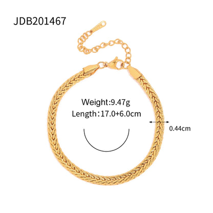 Youthway 18K PVD Gold Plated Stainless Steel Necklace for Women Waterproof Trend High Quality Fashion Jewelry Women Party