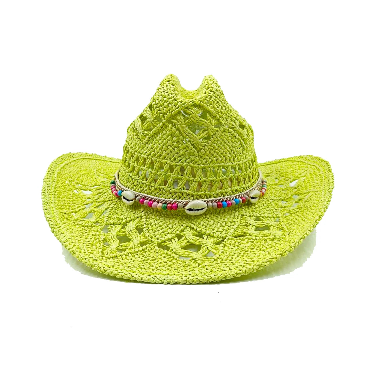 Corn Husk Material Cowboy Straw Hat Panama Visor Women's Elegant Western Cowboy Hat Men's  sombrero