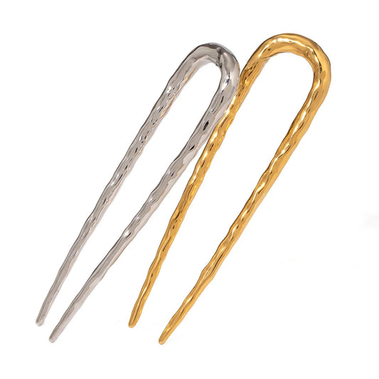 Youthway Elegant Stainless steel U Shape Hair Pins For Women Wedding Hairpin Metal Jewelry Hair accessories Gift