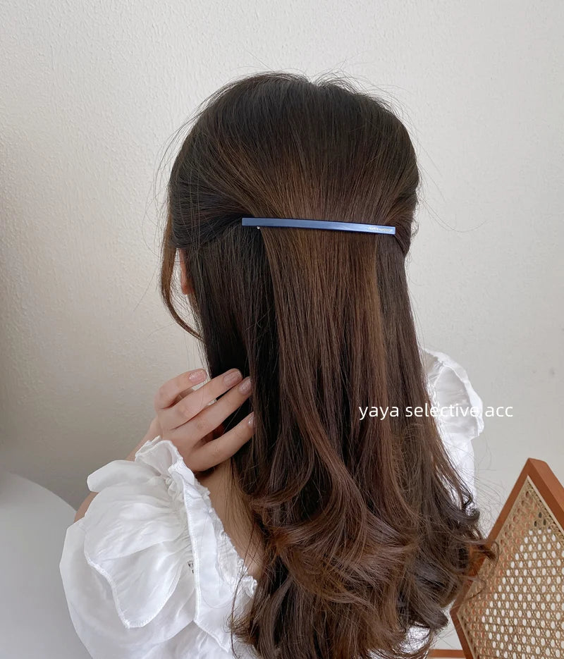 10.5cm  Hair Slide Clips for Girls and Women Acetate Hairclip Barrettes French Clips Hair Accessories