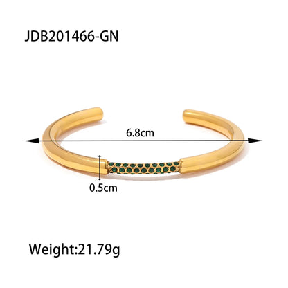 Youthway Metal Texture Trendy Stainless Steel Bracelet Bangle Summer Trendy Unisex Jewelry for Men Women 2023