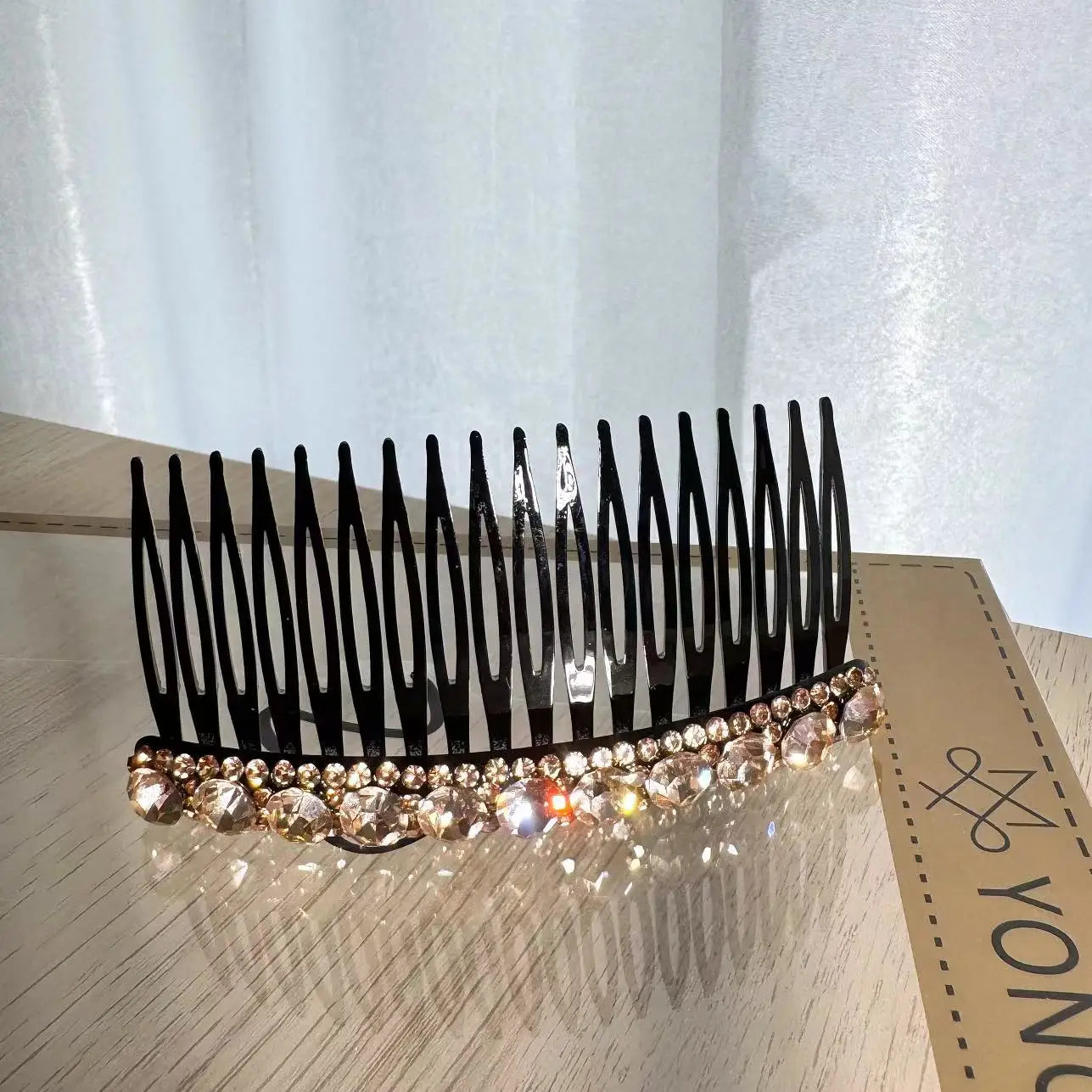 Rhinestone Hair Combs for Girls and Women Plastic Hair CLips Headwear French Fashion Hair Accessories