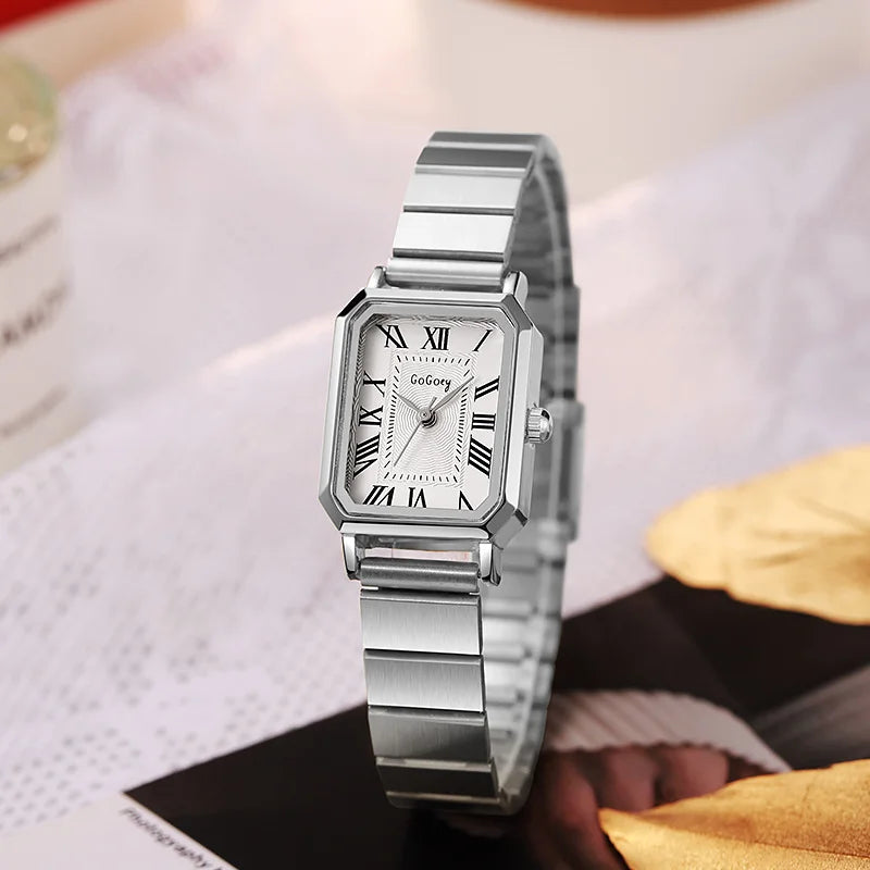 Dropshipping Luxury Women Quartz Watch Casual Fashion  Stainless Steel Strap Wristwatch Relojes Para Mujer Ladies Gifts