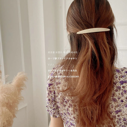 11.5cm Long Hair Clip French Barrettes  Accessories Pony Hair for Women and Girls Rolled up Acetate Headwear