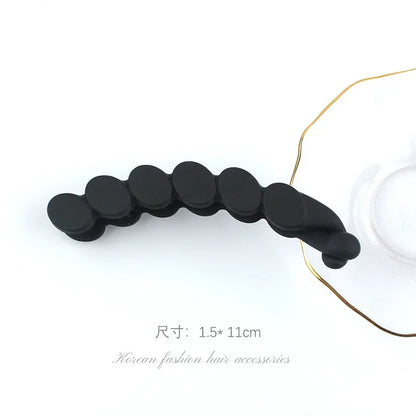 Fashion Ponytail Holder Hair Clips Matte Banana Clip Simple Hair Pins Barrettes for Women Girls Korean Headwear Hair Accessories