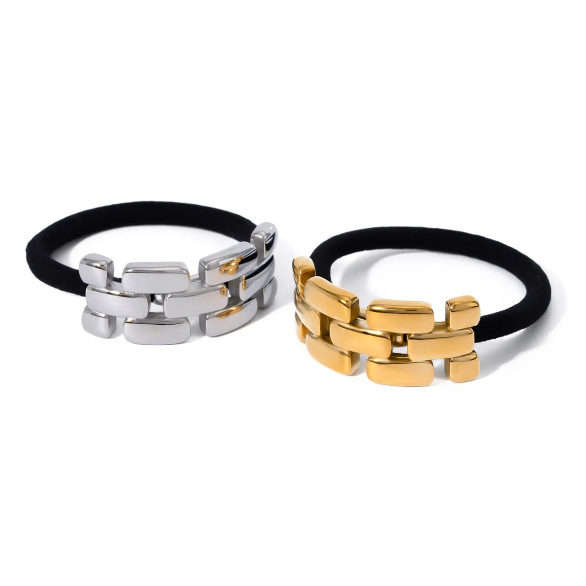 Stainless Steel Square Hair Tie: Fashionable and elegant design