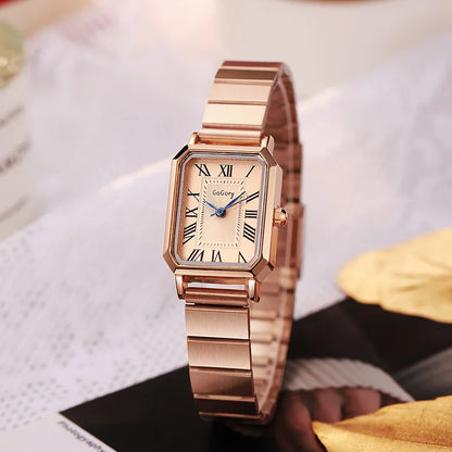 Dropshipping Luxury Women Quartz Watch Casual Fashion  Stainless Steel Strap Wristwatch Relojes Para Mujer Ladies Gifts