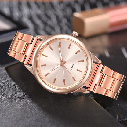 2024 Top Brand Women Watches Luxury Rose Gold  Fashion Stainless Steel Belt Mesh Wristwatch Ladies Clock Jewelry Gifts Relogio