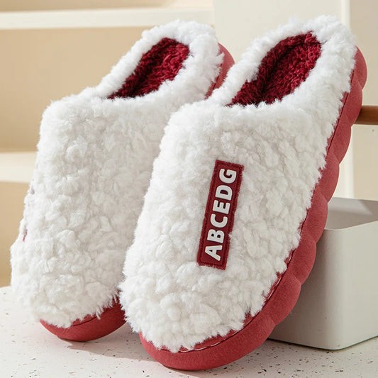 Evshine Winter Warm Cotton Slippers Living Room Bedroom Slippers Women Fashion Comfort House Slides Casual Slippers For Women