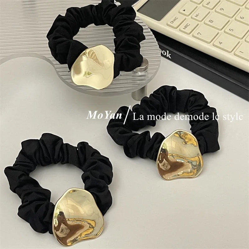 Various elegant silk hair ties