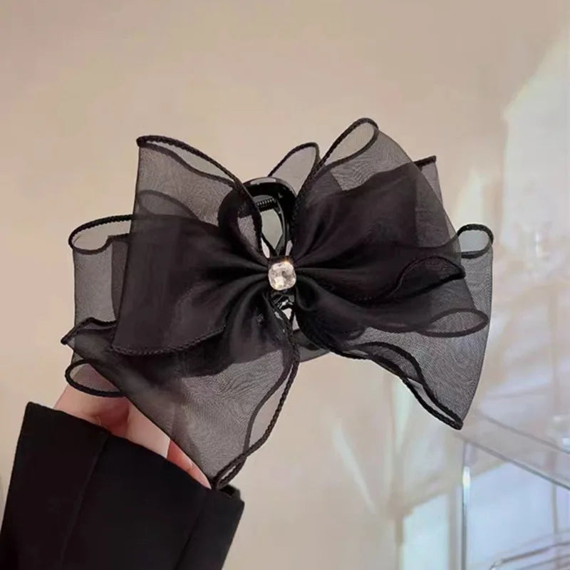 New Big Size Black Hair Claw Clip for Women Lady Elegant Hair Clip Claw Clamp Headwear Girls Women Hair Accessories