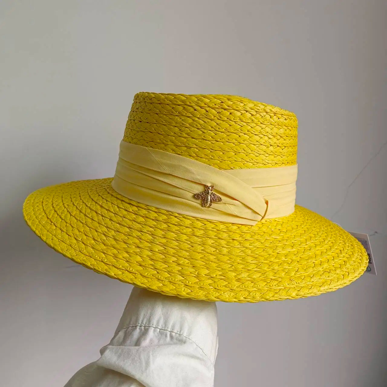 French straw hat summer sun hat tri-fold with letter accessories beach hat outdoor travel anti-UV women's hat  여름모자 gorras