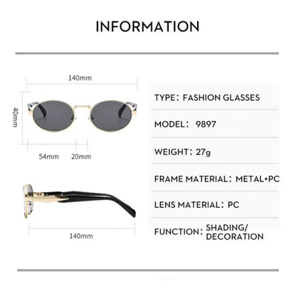 2025 New Oval Sunglasses for Women Men Fashion Design Outdoor Sun Glasses UV400 Frame