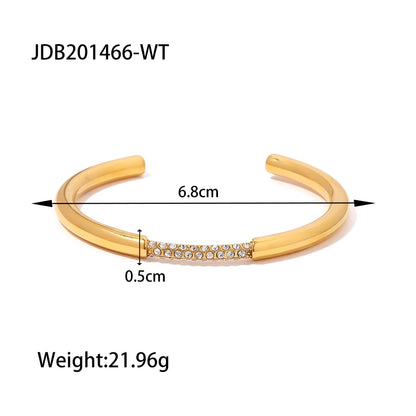 Youthway Metal Texture Trendy Stainless Steel Bracelet Bangle Summer Trendy Unisex Jewelry for Men Women 2023