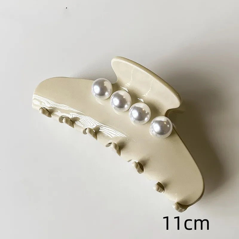 Long Pearl Hair Claws for Girls and Women Korean Fashion Popular Hair Clips for hair Headwear Hair Accessories