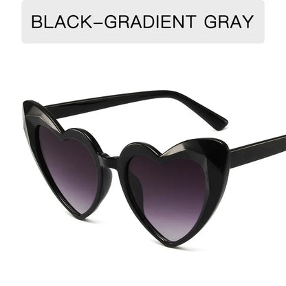 Designer Fashion Heart Sunglasses For Women Trendy Lovely Purple Girl's Sun Glasses UV400 Outdoor Party Shades Accessory