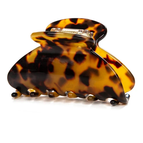 Yinminez 6.5cm Long Acetate Tortoise Shell Celluloid Luxury Hair Accessories Leopard Claws Girls High Quality French Headwear