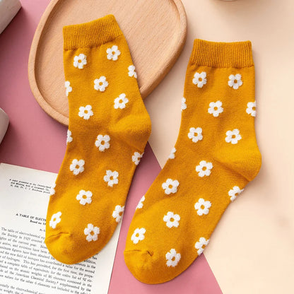 Vintage Flower Japanese Style Socks