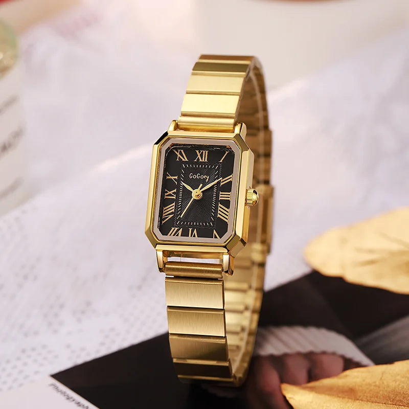 Dropshipping Luxury Women Quartz Watch Casual Fashion  Stainless Steel Strap Wristwatch Relojes Para Mujer Ladies Gifts