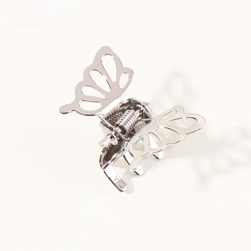 Korean 5pcs New High Quality Vintage Small Metal Hair Claw Clip Fashion Butterfly Headwear Girls Women Hair Accessories