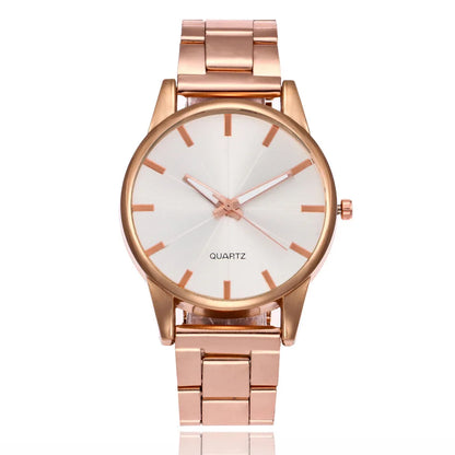 2024 Top Brand Women Watches Luxury Rose Gold  Fashion Stainless Steel Belt Mesh Wristwatch Ladies Clock Jewelry Gifts Relogio