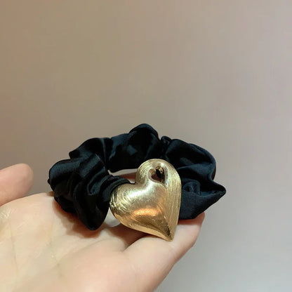 Various elegant silk hair ties