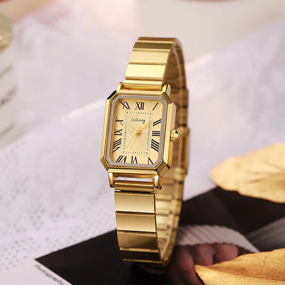 Dropshipping Luxury Women Quartz Watch Casual Fashion  Stainless Steel Strap Wristwatch Relojes Para Mujer Ladies Gifts