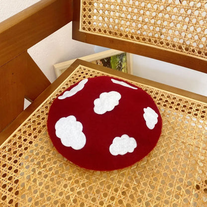 Beret warm color autumn hat cloud fashion painter hat