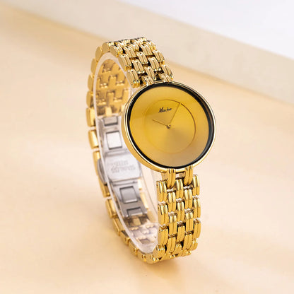 UTHAI Women Watch Light Luxury Brand Business Simple Retro Female Metal Bracelet Waterproof Ladies Fashion Quartz Clock Watches