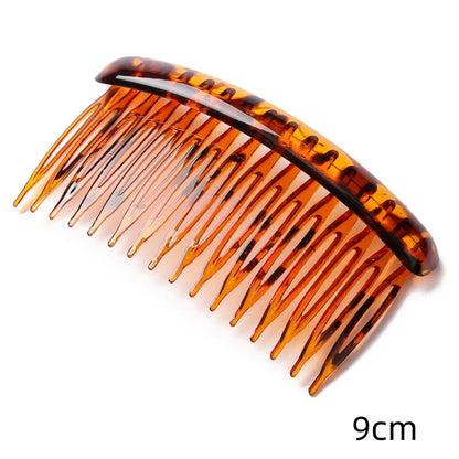 8cm Leapord Hair Comb Small Hair Clips Headwear for Thin Hair  Accessories for Women Fashion Plastic Hairpin 8cm Long