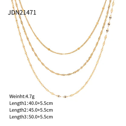 Youthway New Pattern Stainless Steel Rice Bead Chain Ring Bracelet 18K Gold Plated Fashion Jewelry for Women Gift