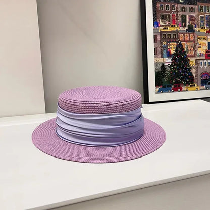 5cm brim summer straw hat