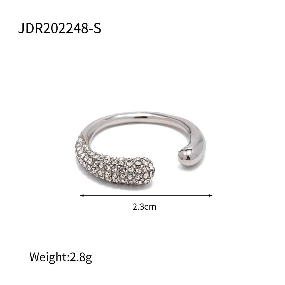 Youthway Stainless Steel Fashion Summer Open Adjustbale Ring for Women 2022 Women Fashion Charm France Jewelry