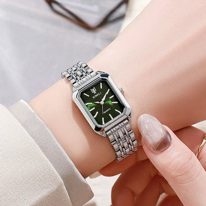 2025New Women Watch Light Luxury Brand Stainless Steel Ladies Business Watches Female  Fashion Quartz Wristwatches